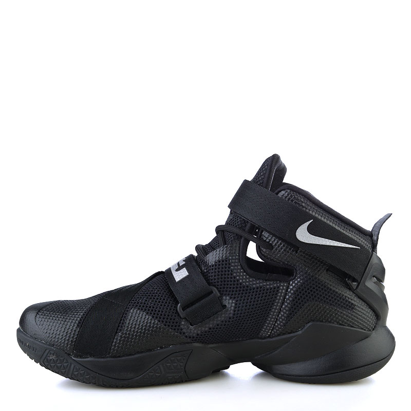 мужские черные баскетбольные кроссовки  Nike Lebron Soldier IX 749417-001 - цена, описание, фото 3